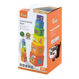 Набір кубиків Viga Toys Пірамідка 59461
