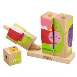 Пазл-пірамідка Viga Toys Комахи 50158