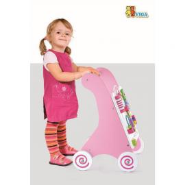 Ходунки на колесах Viga Toys рожевий 50178
