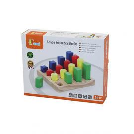 Набір дерев'яних блоків Viga Toys Форма і розмір 51367