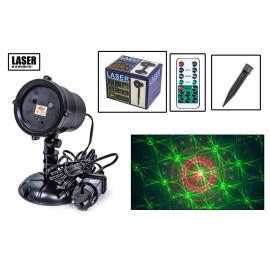 Новогодний уличный лазерный проектор 2 цвета X-Laser XX-LS-807 RG с ДУ