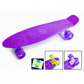 Penny Board. Violet. Світяться колеса.