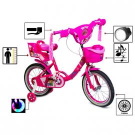 Дитячий велосипед Disney Girls Pink 16 з музикою і світлом