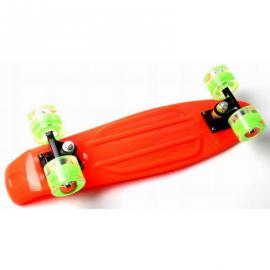 Скейт Penny Boarde Orange Сяючі колеса