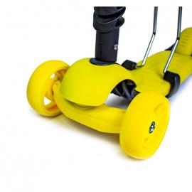 Самокат Scooter Smart 3in1. Жовтий колір. Смарт-колеса!