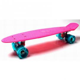 Скейт Penny Boarde Pink Сяючі бірюзові колеса