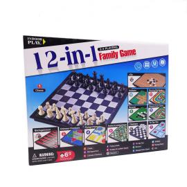 Набір настільних ігор 12-в-1 з шахами