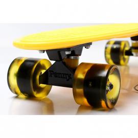 Penny Board. Yellow. Гравірування. Світяться колеса.