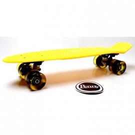 Penny Board. Yellow. Гравірування. Світяться колеса.