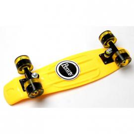 Penny Board. Yellow. Гравірування. Світяться колеса.