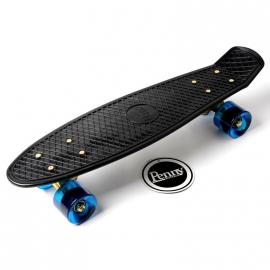 Penny Board Black. Logo. Золота підвіска! Гравірування! Сині колеса!