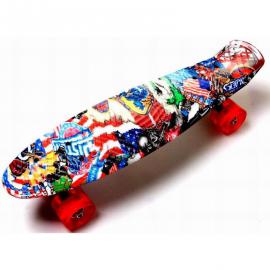 Penny Board Graffiti NBA. Світяться колеса.