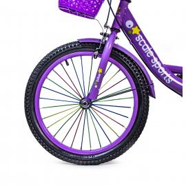 Велосипед 18 Scale Sports Фіолетовий T18, Ручний та Дисковий Гальмо