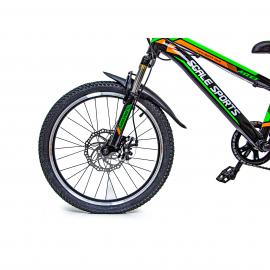 Велосипед 20 Scale Sports Зелений, Ручний та Дисковий
