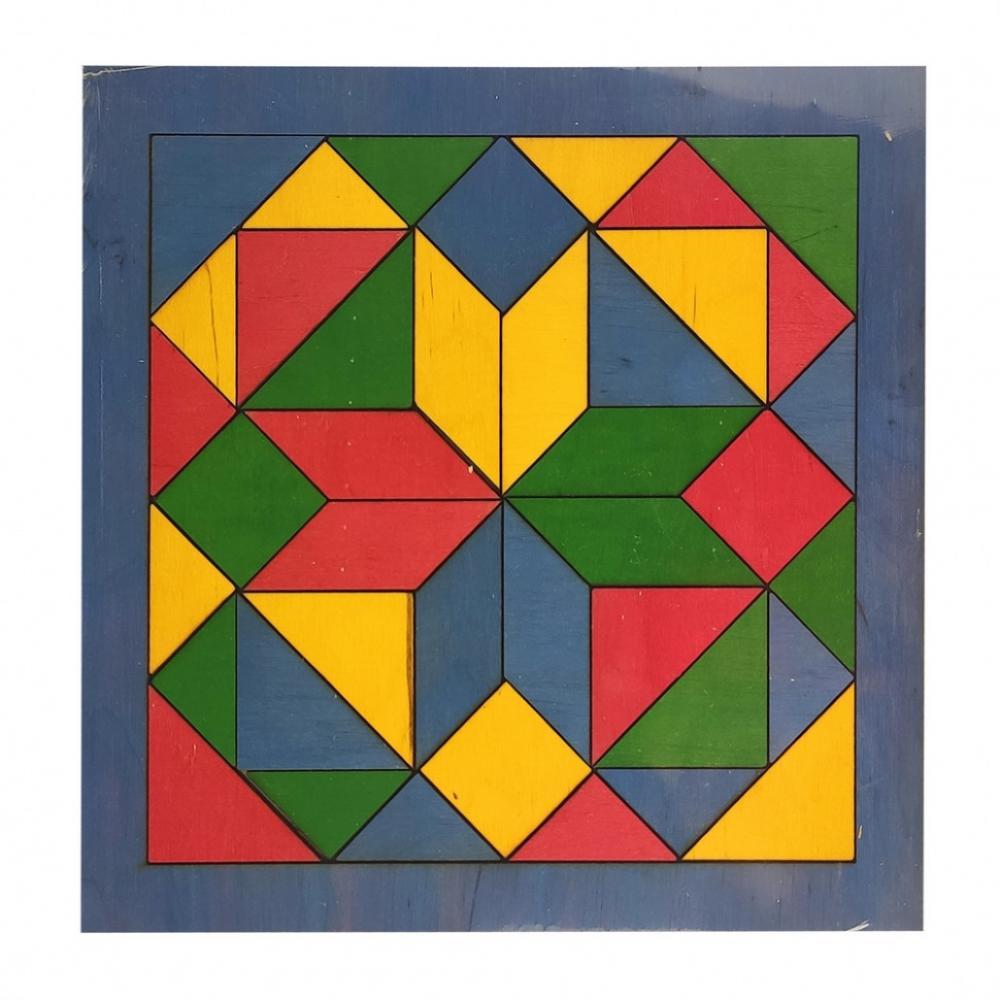 Детская мозаика Геометрика 172401 деревянная Синий