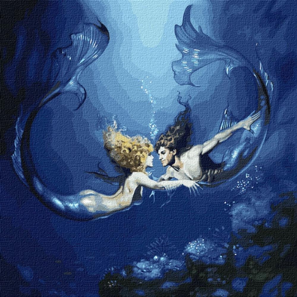 Рыбы любовный неделя. Картина Бориса Вальехо русалки.