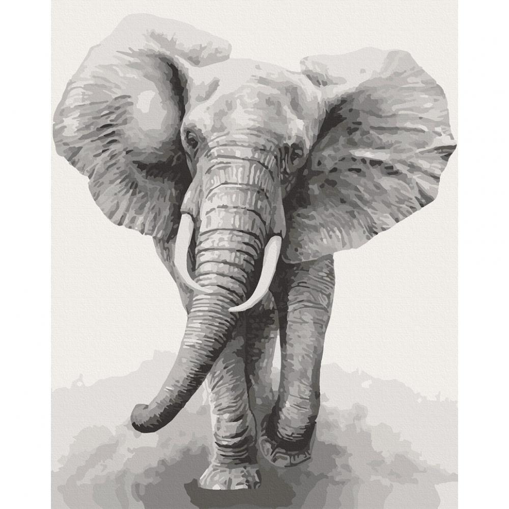 Картина за номерами. Art Craft Африканський слон 40х50 см 11629-AC