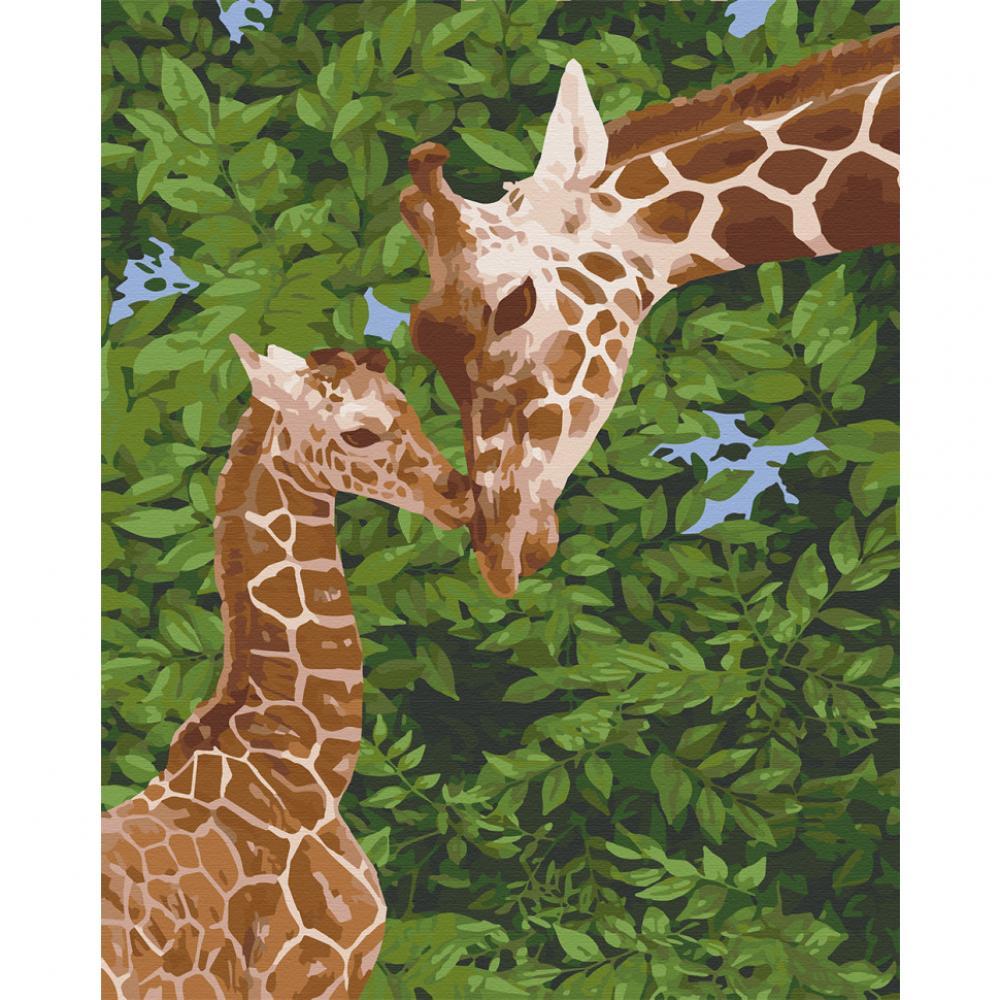 Картина по номерам. Art Craft Жирафенок с мамой 40х50 см 11637-AC
