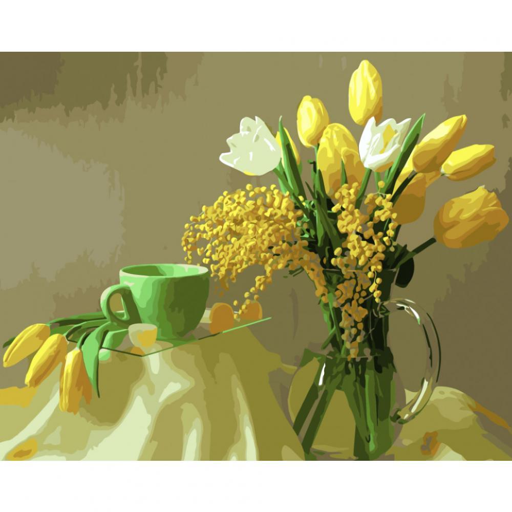 Картина по номерам. Brushme Желтые тюльпаны GX9245, 40х50 см