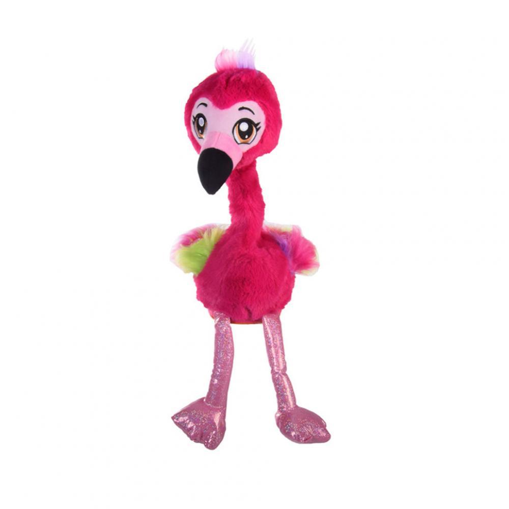 Интерактивная мягкая игрушка Повторюшка M2021 30 см танцует Фламинго
