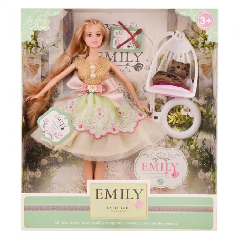 Десткая кукла Emily QJ088C с аксессуарами, 29 см