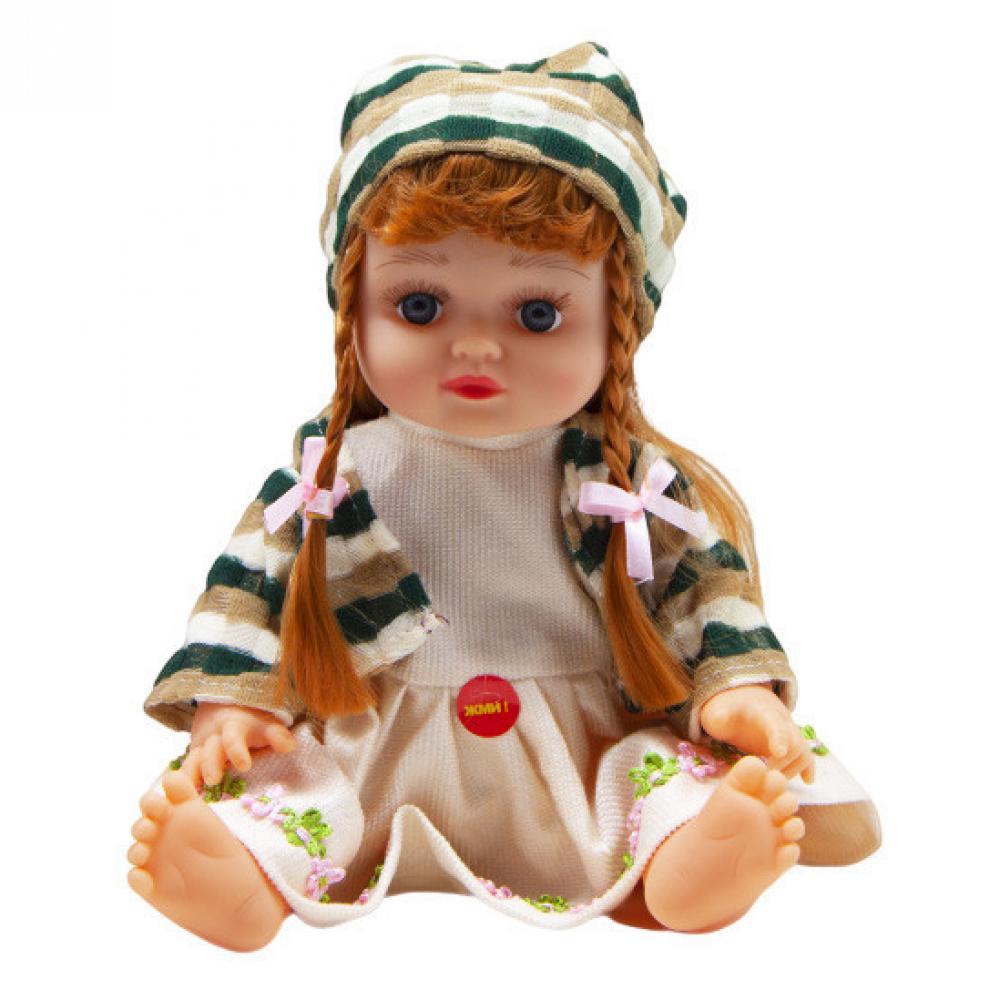 Кукла музыкальная Алина 5057/68/78/79 33 см В бежевом платье
