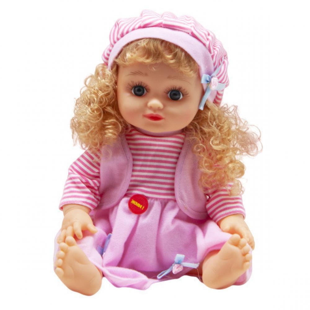 Кукла музыкальная Алина 5057/68/78/79 33 см В розовом платье