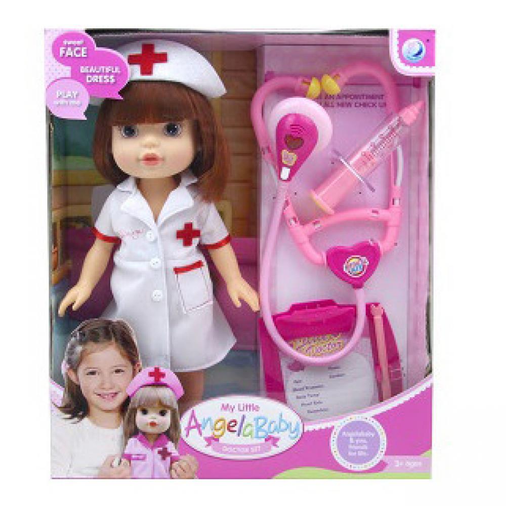 Кукла для девочек Доктор A301A с аксессуарами Белый