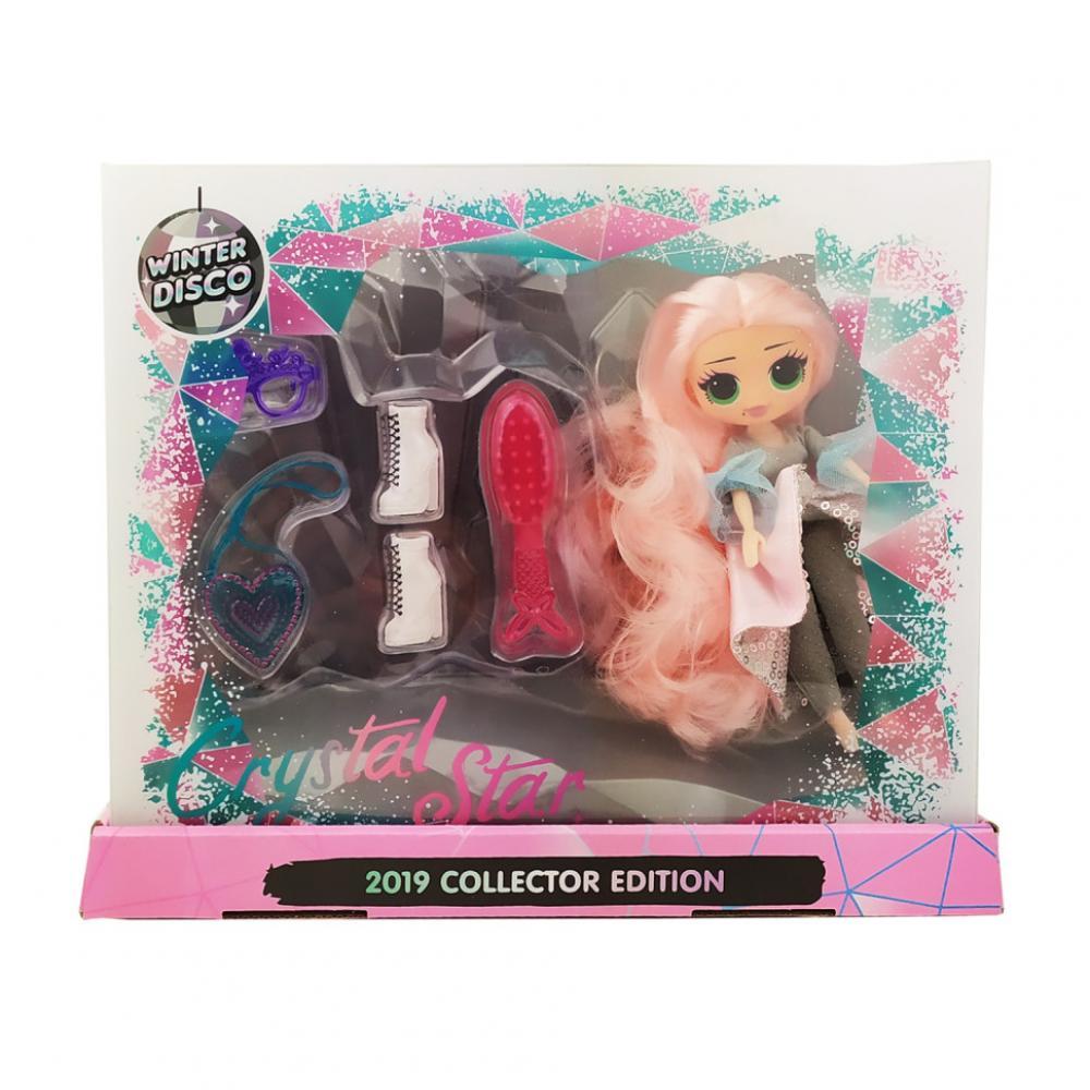 Ігровий набір лялька NC2404 з аксесуарами, 17 см рожевий