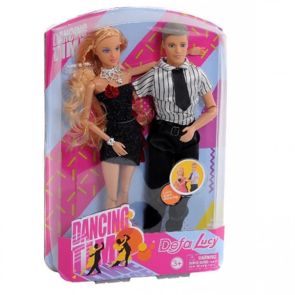 Кукла типа Барби с Кеном, семья DEFA 8386-BF на шарнирах Черный