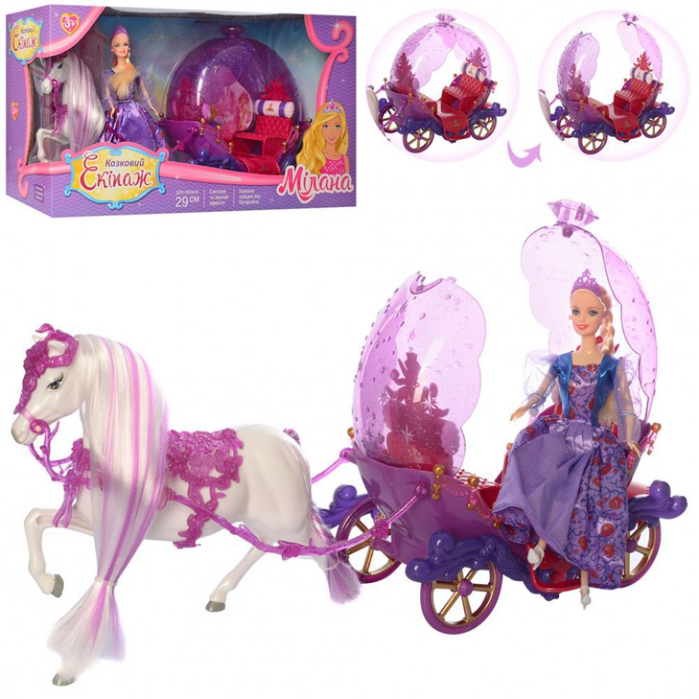 Игровой набор Барби в карете 238A с лошадкой