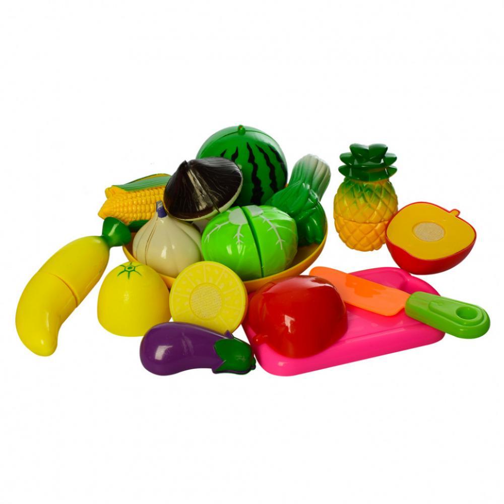Іграшкові овочі та фрукти з дощечкою 2018AC продукти діляться навпіл Кавун