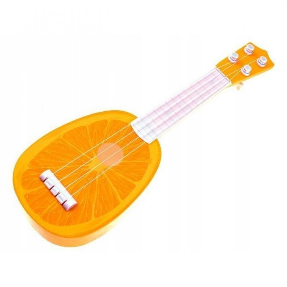 Гитара игрушечная Fan Wingda Toys 819-20, 35 см Апельсин
