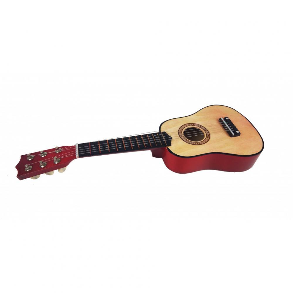 Игрушечная гитара M 1370 деревянная Натуральный