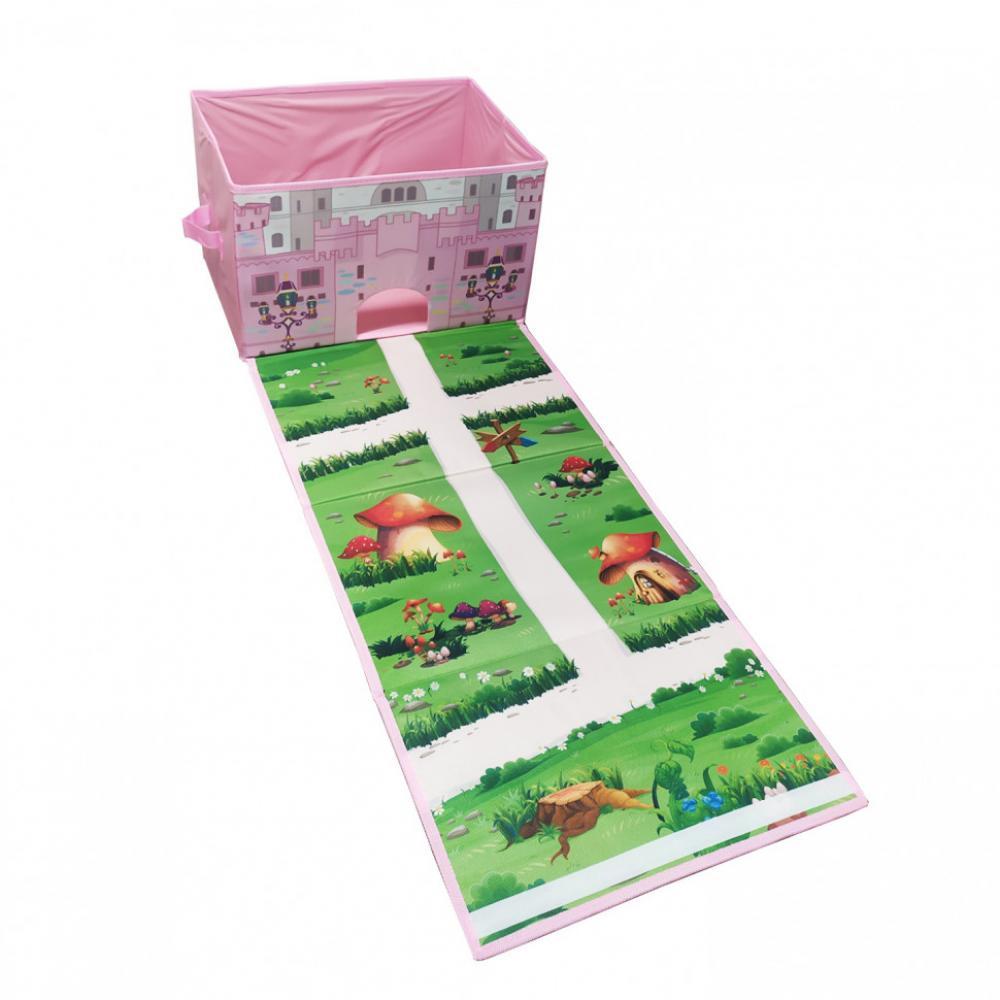 Кошик для іграшок YJ259210236 з ігровим килимком 75 см Замок