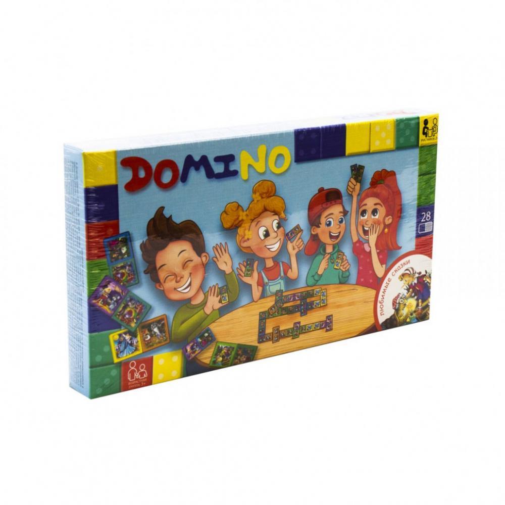 Детская настольная игра Домино: Любимые сказки DTG-DMN-02, 28 элементов