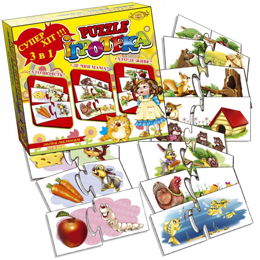 Детская настольная игра-пазл PUZZLE Игротека MKB0117, 72 пазла