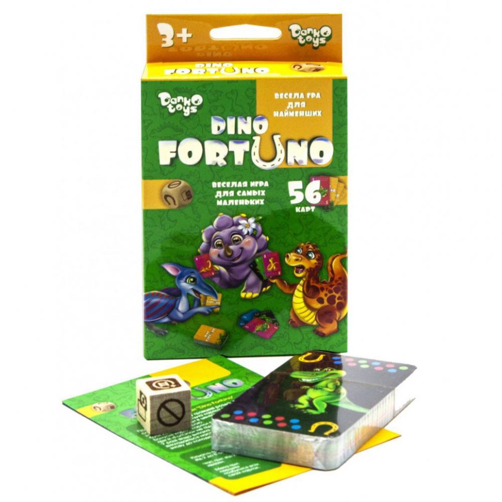 Дитяча розвиваюча настільна гра Dino Fortuno UF-05-01, 56 карток