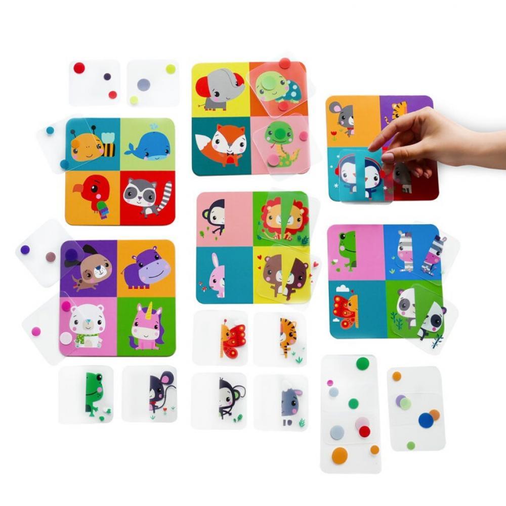Настольная игра для детей Картинки-половинки: животные и цвета VT2100-09