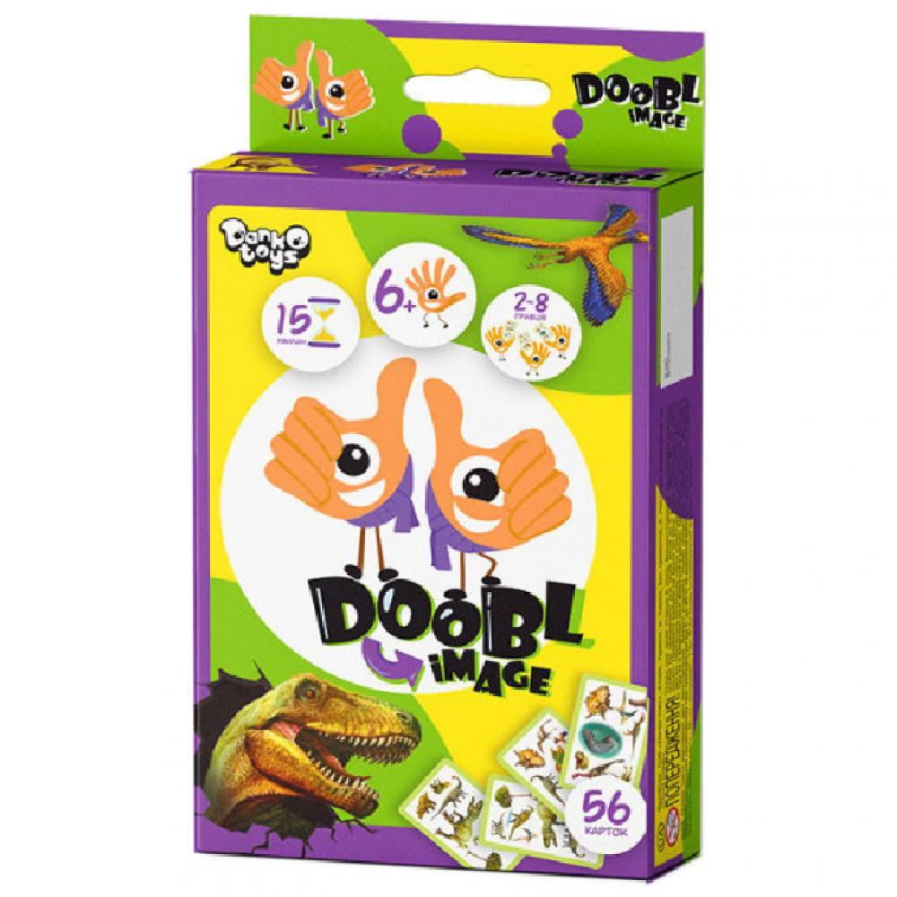 Развлекательная настольная игра Doobl Image DBI-02U на укр. языке Динозавры
