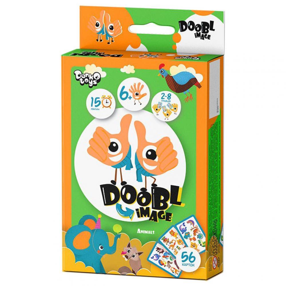 Развлекательная настольная игра Doobl Image DBI-02U на укр. языке Животные