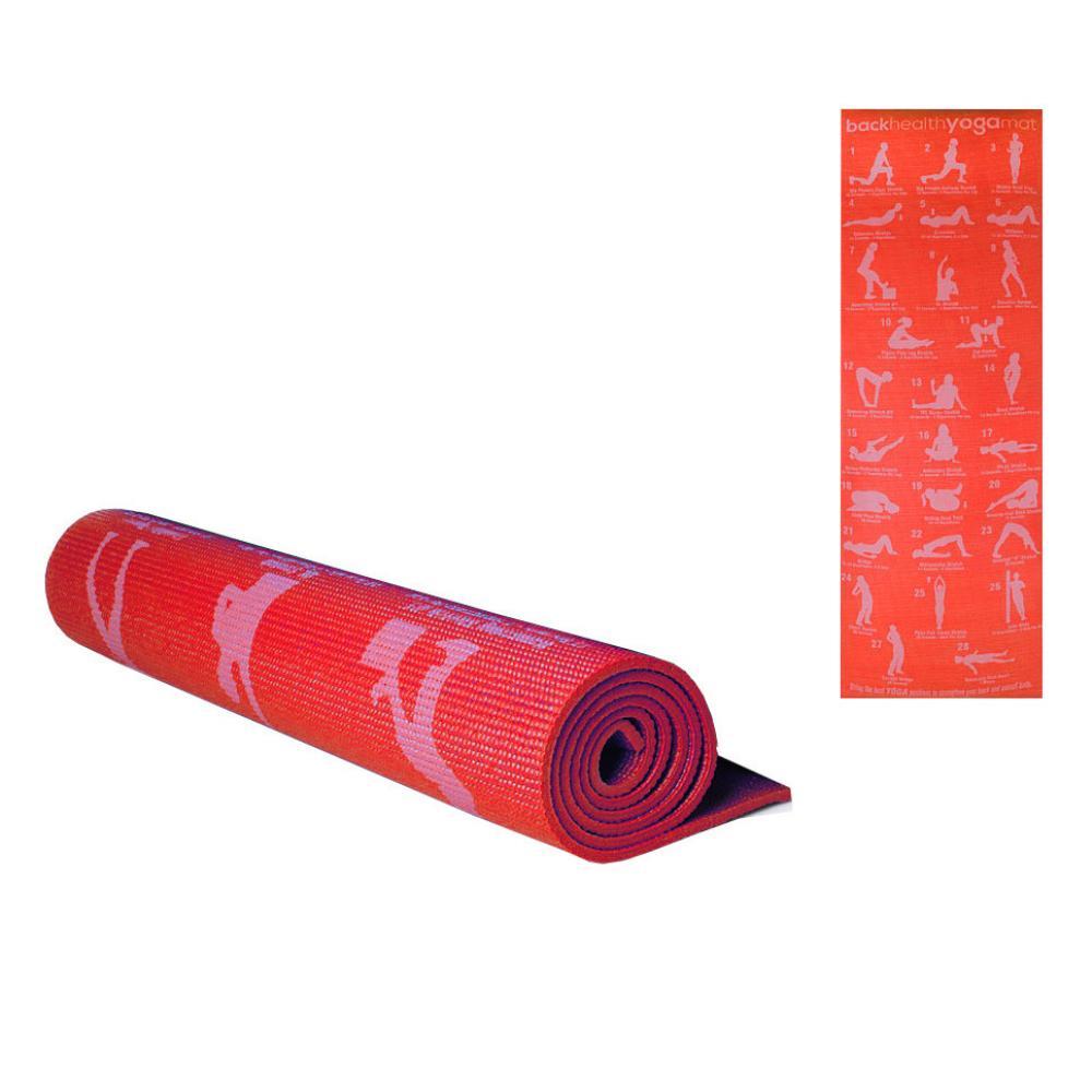 Йогамат. Коврик для йоги MS 1845-1 толщина 4мм Красный