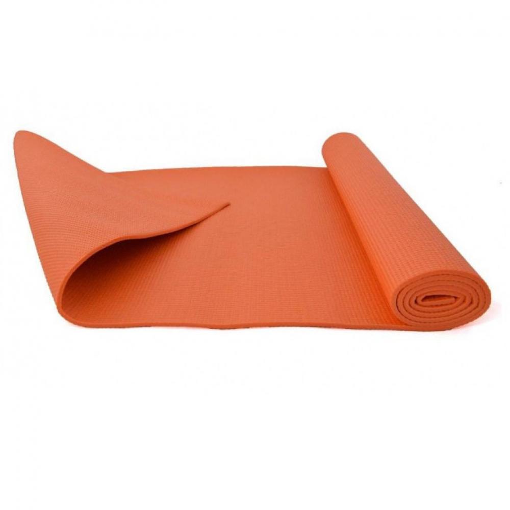 Йогамат, коврик для йоги MS 1846-2-2 толщина 4 мм Оранжевый