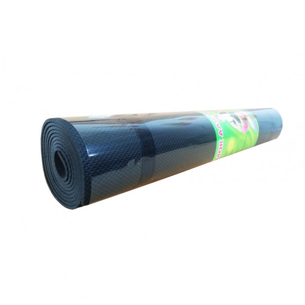 Йогамат, коврик для йоги M 0380-3 материал EVA Черный