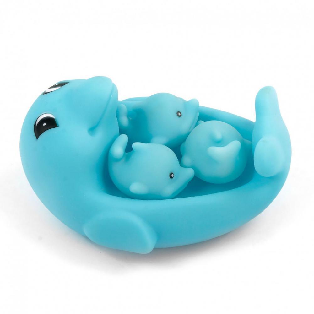Іграшка качечка для ванної ZT8891 з пищалкою Дельфінчик