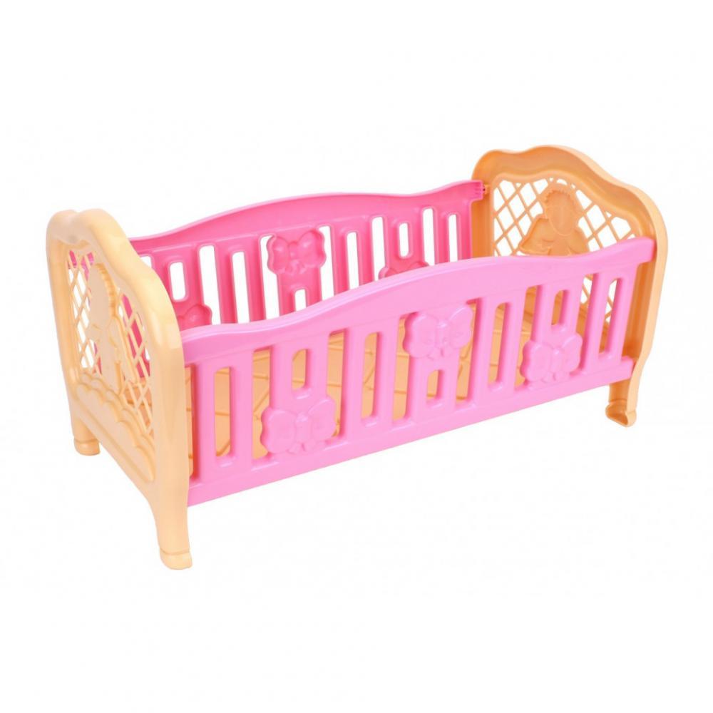 Игрушечная кроватка для куклы 4517TXK, 2 цвета Розовая