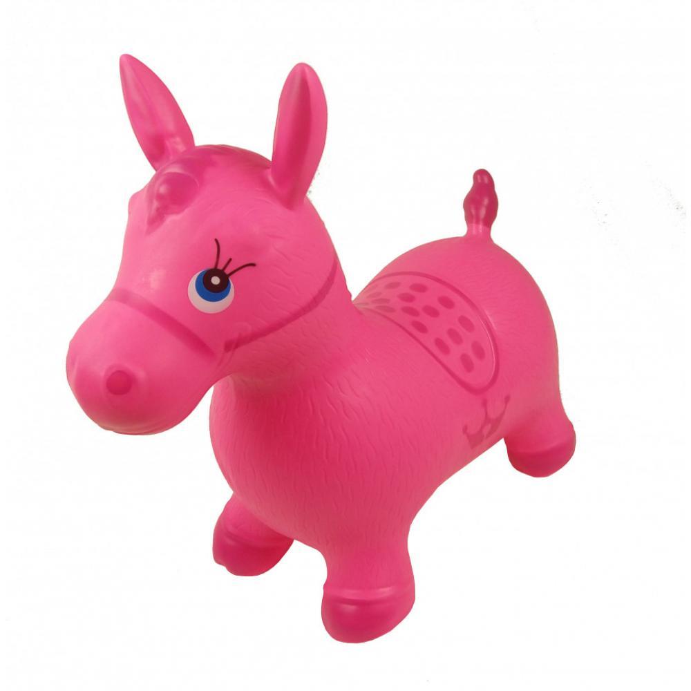 Дитячий стрибун-конячка MS 0373 гумовий Рожевий