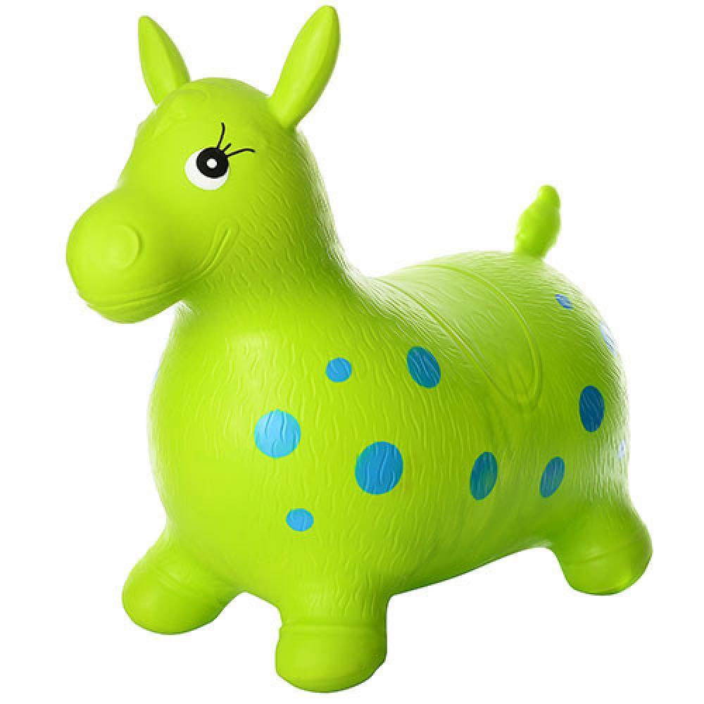 Детский прыгун-лошадка MS 0372 резиновый Зеленый