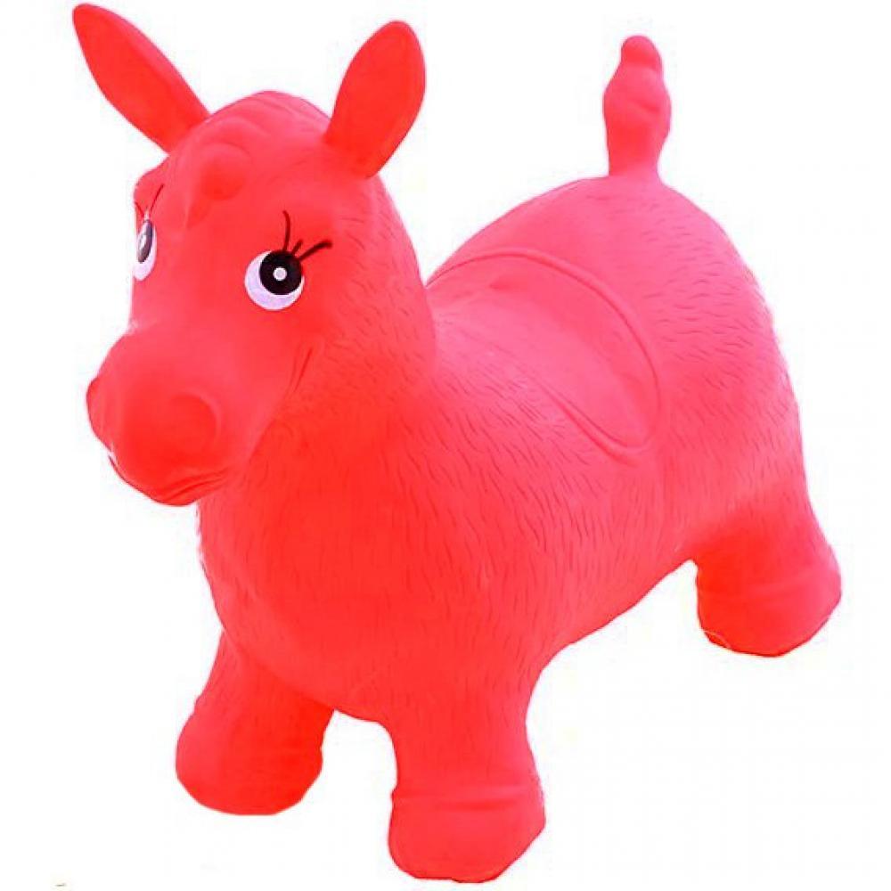 Прыгуны-лошадки для детей MS 0001 резиновый Красный