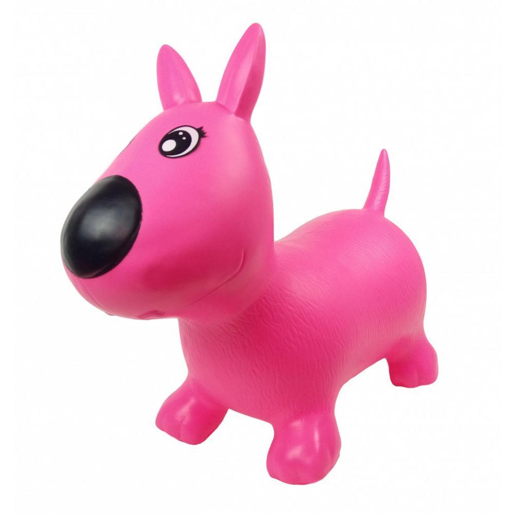 Прыгун-собачка MS1592 надувная Розовая
